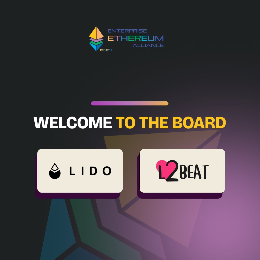 Enterprise Ethereum Alliance Accelerates Strategic Imaginative and prescient with New Management and Board Appointments – Enterprise Ethereum Alliance Enterprise Ethereum Alliance Accelerates Strategic Imaginative and prescient with New Management and Board Appointments – Enterprise Ethereum Alliance